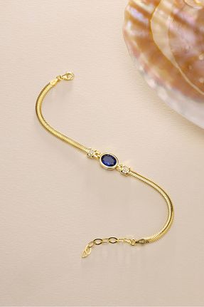 دستبند نقره آبی زنانه 925 عیار NEREZE - کد 861194517