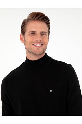 پلیور قهوه ای مردانه ساده Pierre Cardin - کد 861212528