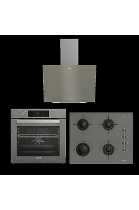 ست هود و اجاق گاز طوسی گارانتی نمایندگی رسمی Arçelik - کد 750380501