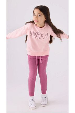 ست بالاتنه و پائین تنه صورتی بچه گانه بافتنی U.S. Polo Assn. - کد 861212555