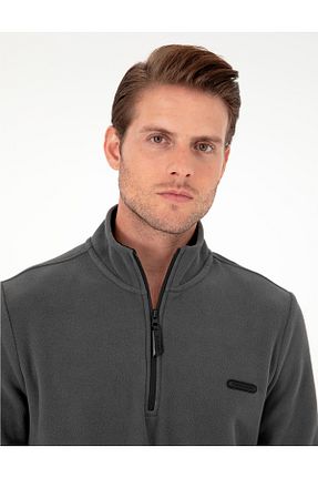 سوئیشرت طوسی مردانه ساده Pierre Cardin - کد 861212820