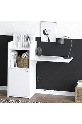 میز تحریر سفید 100 سانتی متر Decormet - کد 636170444