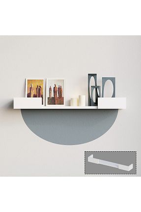 قفسه دیواری سفید 80 سانتی متر Decormet - کد 319032953