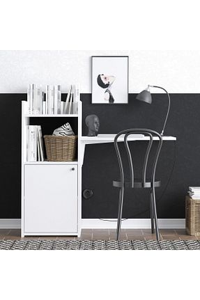 میز تحریر سفید 100 سانتی متر Decormet - کد 636170444