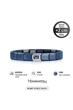 دستبند استیل (فولاد) سفید زنانه طلا NOMİNATİON - کد 861219184