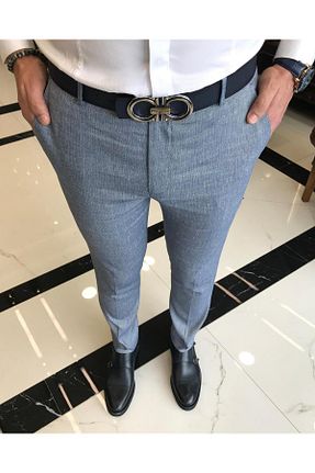 شلوار آبی مردانه بافتنی TerziAdemAltun - کد 676997986