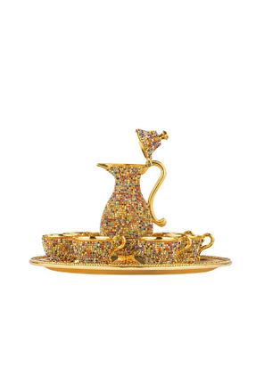 لیوان طلائی شیشه Saray Ottoman handicraft - کد 688048516