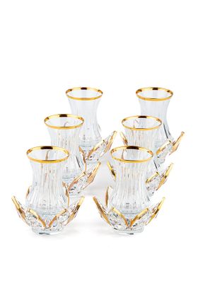 لیوان سفید شیشه Saray Ottoman handicraft - کد 710935874