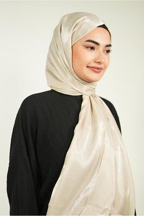 شال بژ زنانه پلی استر LOSYANA - کد 861245555