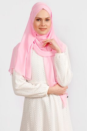 شال صورتی زنانه شیفون Differenza - کد 861254681