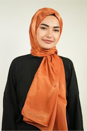 شال نارنجی زنانه پلی استر LOSYANA - کد 861245407