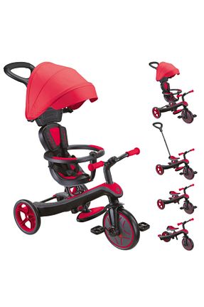 کالسکه 3 چرخ کودک قرمز Tek Elle Katlama Globber - کد 861270859