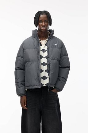 کاپشن طوسی مردانه رگولار Pull & Bear - کد 861287867