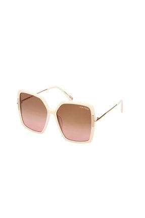 عینک آفتابی سفید زنانه 59 Tom Ford - کد 767908576