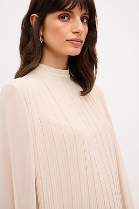 بلوز بژ زنانه ساده adL - کد 859238005