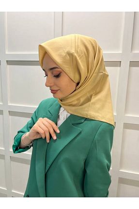 روسری طلائی پنبه ای ipekevi - کد 861309721