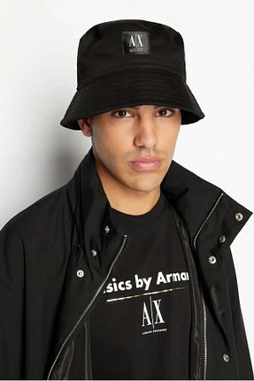 کلاه مشکی مردانه پنبه ای Armani Exchange - کد 860249163