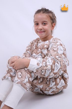 سرهمی خواب قهوه ای بچه گانه پنبه ای Babyhola - کد 849135689