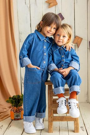 سرهمی آبی بچه گانه رگولار Oliven The Kid - کد 762549425