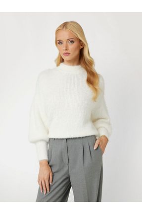 پلیور سفید زنانه ساده Guess - کد 861347642