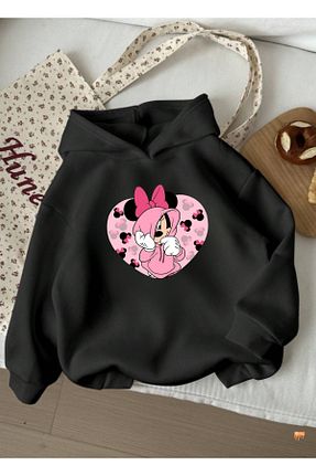 سوئیشرت مشکی بچه گانه چاپی FML MODA TASARIM DİKİŞ - کد 861363427
