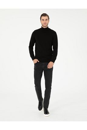 شلوار جین طوسی مردانه پاچه تنگ Pierre Cardin - کد 856857925