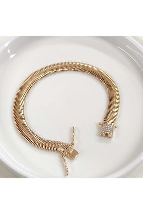 دستبند جواهر صورتی زنانه زیرکن Güler Yüzlü Silver - کد 852560961