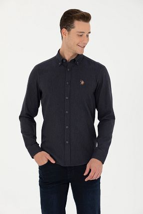 پیراهن سرمه ای مردانه اسلیم فیت U.S. Polo Assn. - کد 861358843