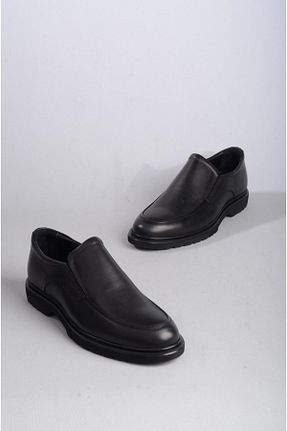 کفش کژوال مشکی مردانه چرم خالص SEÇ KUNDURA - کد 769771719