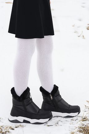 بوت برفی مشکی بچه گانه چرم مصنوعی Kiko Kids - کد 863886527