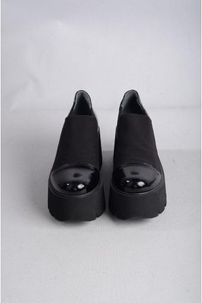 کفش کلاسیک مشکی زنانه چرم خالص SEÇ KUNDURA - کد 777756132