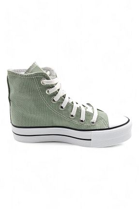 کفش اسنیکر سبز زنانه بند دار Melen Shoes - کد 843023221