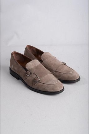 کفش کلاسیک بژ مردانه پاشنه کوتاه (1 - 4 سانتی متر) SEÇ KUNDURA - کد 777750592