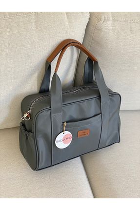 کیف دوشی طوسی زنانه ساتن BAGLOVİS - کد 794452858