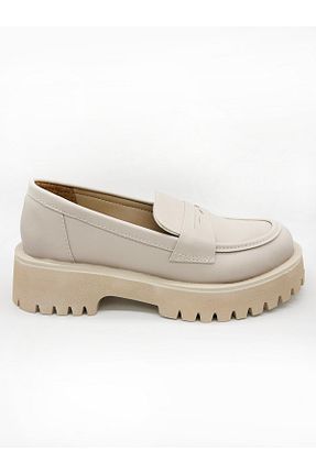 کفش لوفر بژ زنانه چرم مصنوعی MAGGIO - کد 861390960