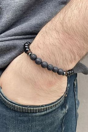 دستبند جواهر مشکی مردانه منجق Efna Store - کد 861428970