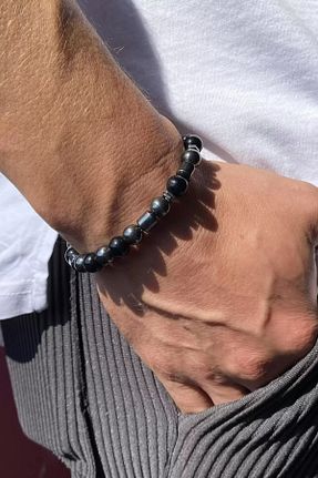 دستبند جواهر مشکی مردانه منجق Efna Store - کد 861419846