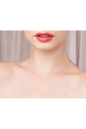 گردنبند طلا زرد زنانه 14 عیار MİNİMAL - کد 861504677