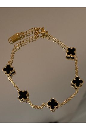 دستبند استیل (فولاد) مشکی زنانه استیل ضد زنگ kems jewels - کد 861453029