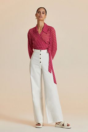 بلوز رنگی زنانه ساده W Collection - کد 861467938