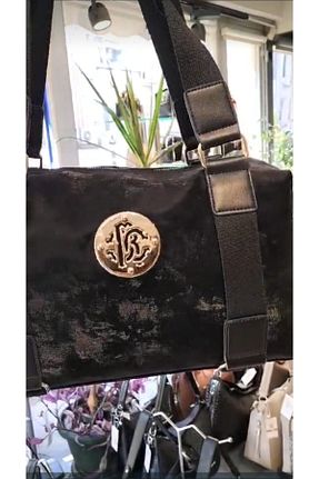 کیف دوشی مشکی زنانه چرم مصنوعی eflanmoda - کد 861438299
