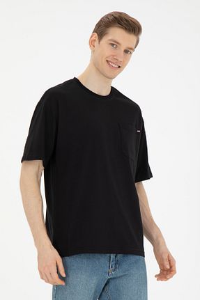 تیشرت مشکی مردانه یقه دوچرخه U.S. Polo Assn. - کد 832935043