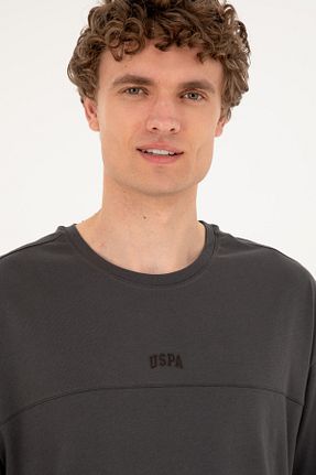 تیشرت طوسی مردانه یقه دوچرخه U.S. Polo Assn. - کد 846441851