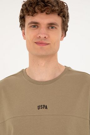 تیشرت خاکی مردانه یقه دوچرخه U.S. Polo Assn. - کد 846438095