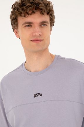تیشرت بنفش مردانه یقه دوچرخه U.S. Polo Assn. - کد 846437503
