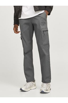 شلوار طوسی مردانه الاستین Jack & Jones - کد 861496453