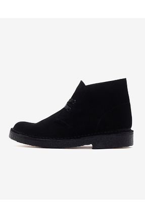بوت / نیم بوت مشکی زنانه پاشنه تخت CLARKS - کد 792350404