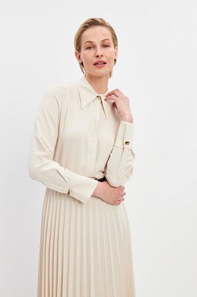 لباس بژ زنانه بافتنی Setre - کد 823864090