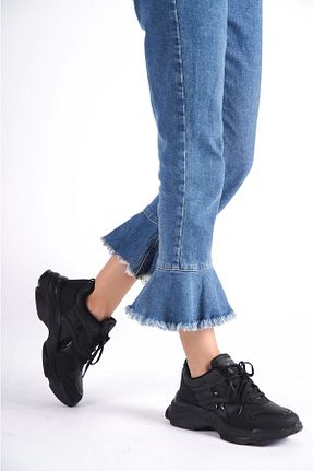 کفش اسنیکر مشکی زنانه بند دار CAMOLLA - کد 850418322
