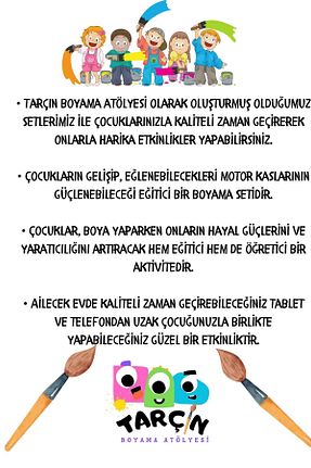 اسباب بازی آموزشی İngilizce TARÇIN BOYAMA ATÖLYESİ - کد 883900265